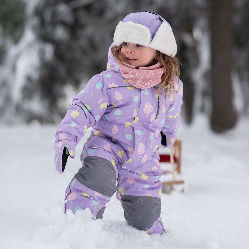 JAN & JUL Toasty-Dry Trapper Hat for Baby and Kids (Lavender, M)