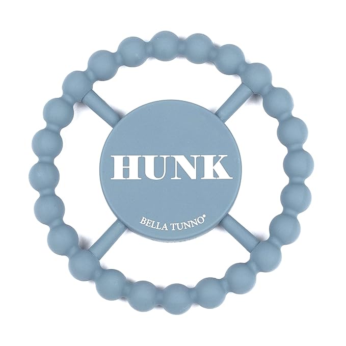 Baby Teether by Bella Tunno, Silicone Teethers for Babies 3-6 months, 6-12 months, Baby Toys, Pacifier, Teething Relief, Boys, Girls, Hunk