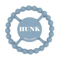 Bella Tunno Happy Teether for Boy - Soft & Easy Grip Teething Ring Perfect for Babies and Teething Toys to Help Soothe Gums, Non-Toxic, BPA Free Silicone Teether, Hunk in Blue