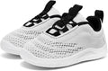 MORENDL Toddler Slip On Sneakers Baby Walking Shoes Non-Slip Breathable Unisex Pink Mesh Lace-Up Athletic Sneakers Infant Running Shoes