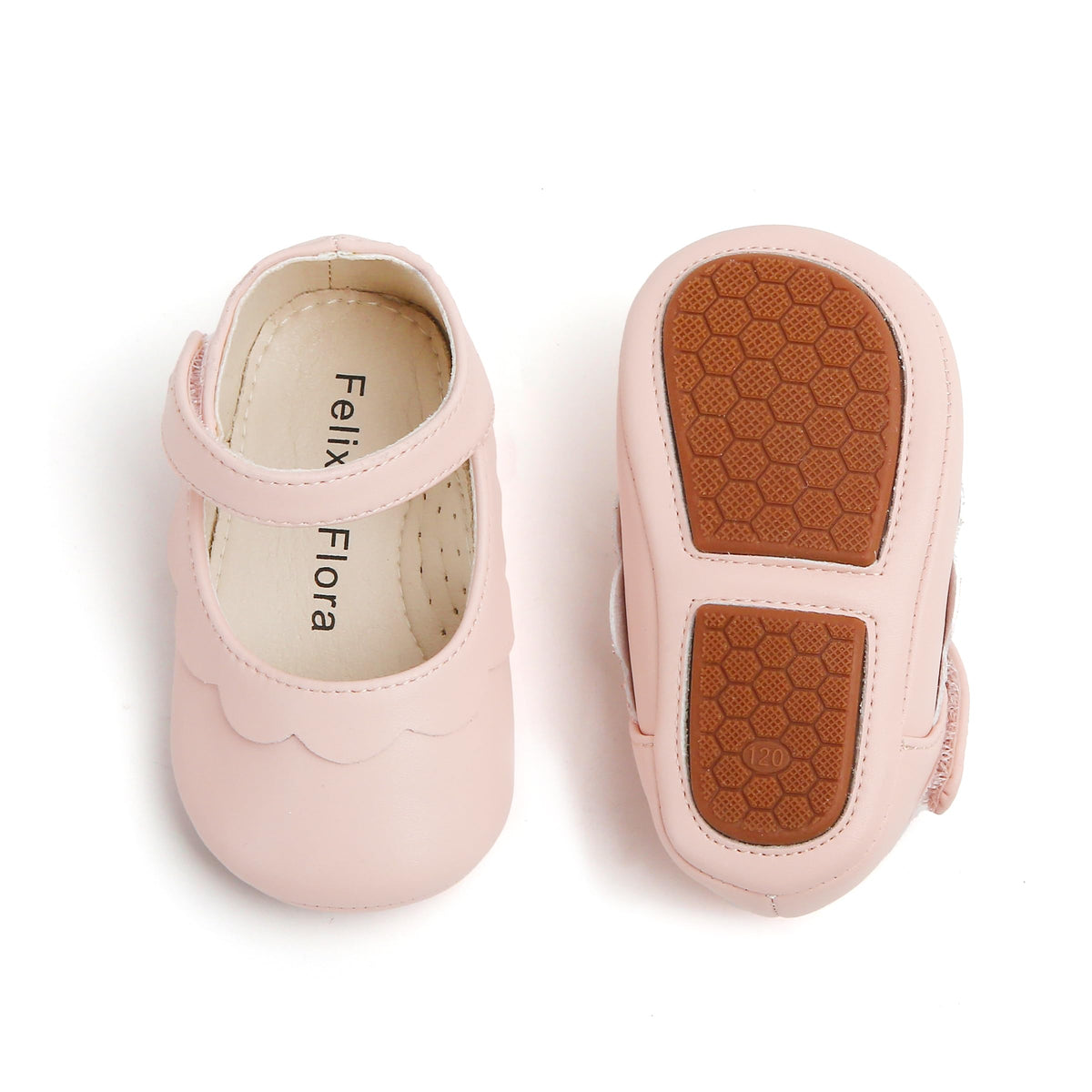 Felix & Flora Gold Baby Shoes Girl 6-12 Months - Infant Baby Walking Moccasinss Rubber Sole Crib Shoes(Gold,6-9 Months)