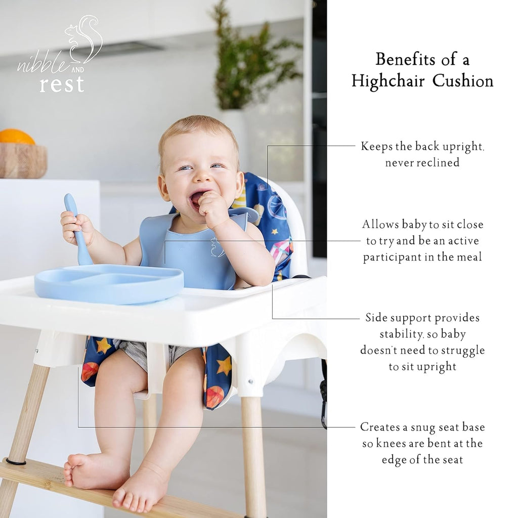 Nibble and Rest Highchair Insert Cover, Compatible for IKEA Antilop Highchair, High Chair Accessories Stain-Proof and Wipeable Insert Cover (Cushion NOT Included)(Bohostripe)