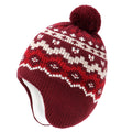 Duoyeree Kids Beanie Dinosaur Pom Pom Knit Winter Hat Fleece Lined for 1-7T