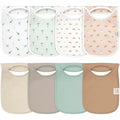 8-Pack Baby Bibs for Boys, Girls - Pullover Bibs for Drooling Teething Baby Girl & Boy Toddler, Newborn, Soft & Absorbent, Cute Colors, Large Torso Coverage Keep Infant Clean & Dry (Roarsome)