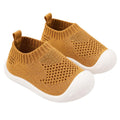 Charrost Baby Walking Shoes Wide Toe Box Knit Slip-On Sneakers for Toddlers