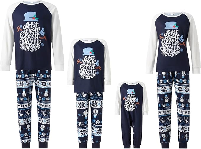 Awoscut Family Christmas Pajamas Matching Pajamas for Family, Xmas PJs Sets Holiday Sleepwear