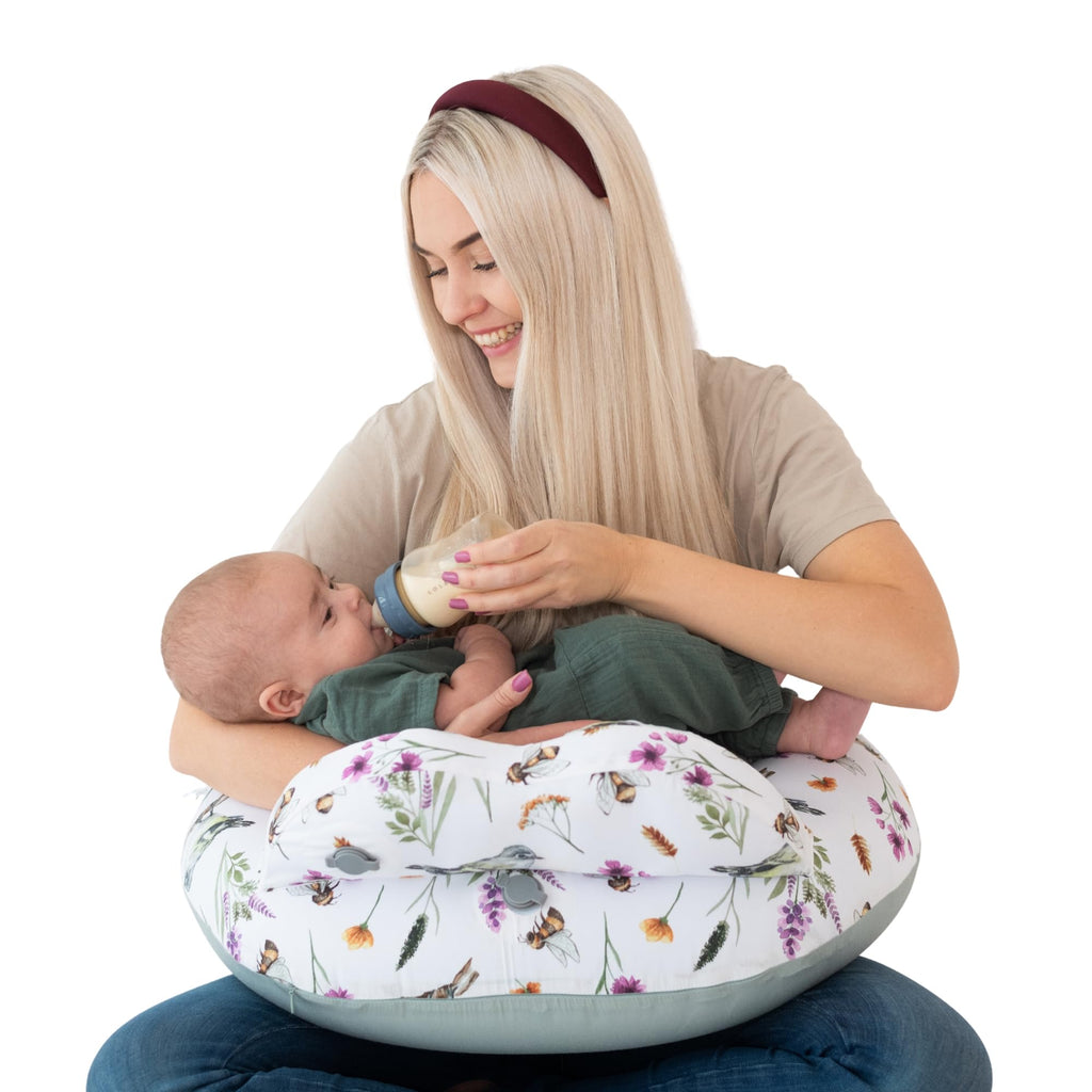 Little Traveler Inflatable Travel Nursing Pillow with Adjustable Strap