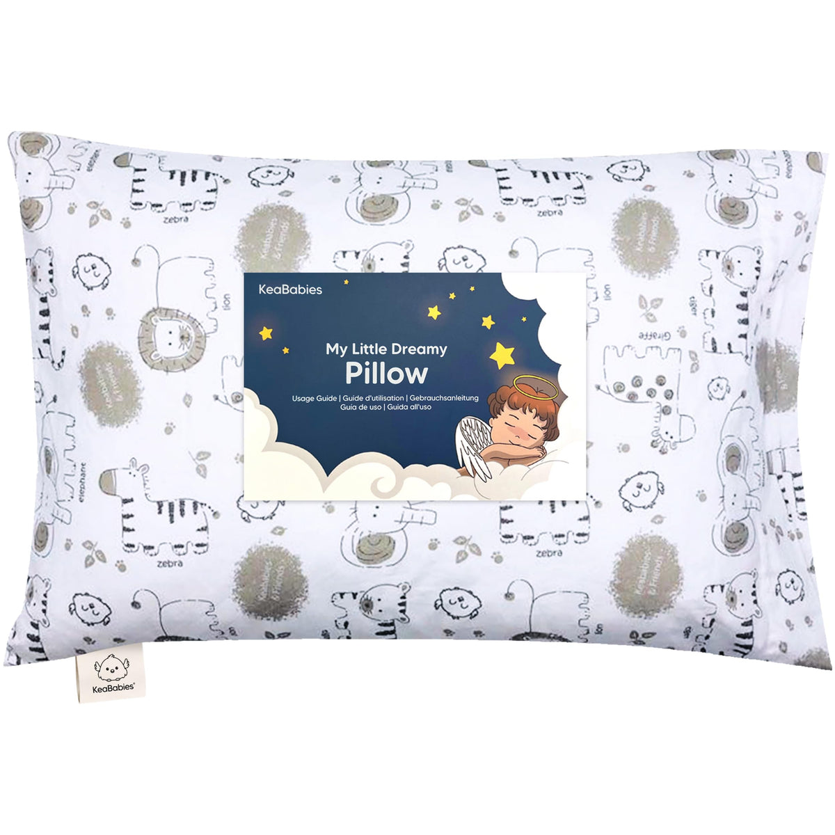 Toddler Pillow with Pillowcase, 13x18 My Little Dreamy Pillow (Dino Patrol)