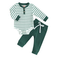 MA&BABY Newborn Baby Boy Clothes Ribbed Knit Long Sleeve Romper Pants Set