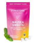 Pink Stork Organic Peppermint Sweets, Morning + Motion Sickness, 30 Ct