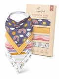 Copper Pearl Baby Bibs for Baby Boy or Girl – Bandana Drool Bibs for Teething, Absorbent Bibs for Eating, Newborn to Toddler, 4 Pack, Bison