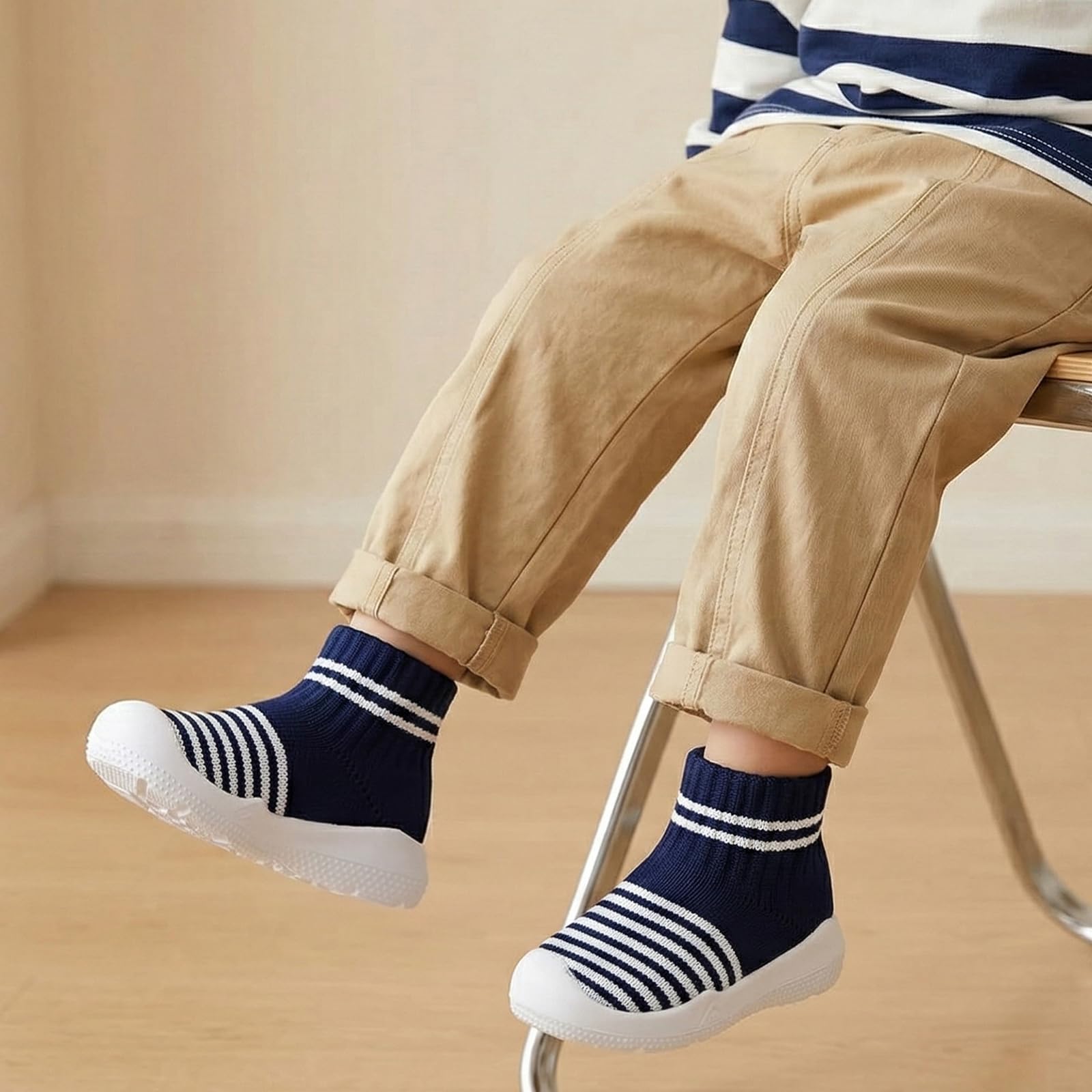 MORENDL Baby Shoes Toddler Walking Sock Shoes Infant Boy Girl Slip On Sneakers First Walker Slippers
