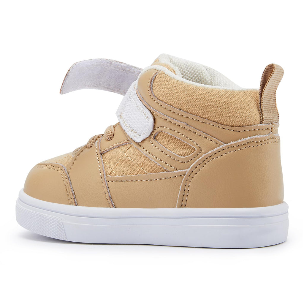 BMCiTYBM Baby High Top Sneakers Infant Walking Shoes Unisex Khaki Size 5
