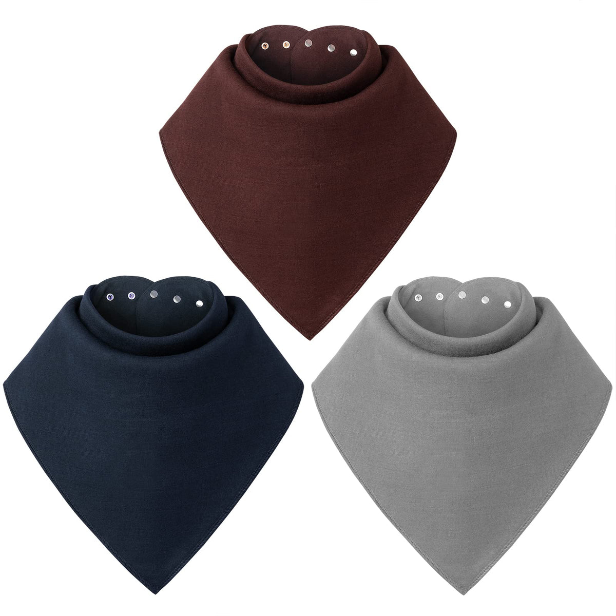 Baby Noah Adult Drool Bib for Special Needs, 3 Pack Large Elderly Bandana, Teen Bib for Women Men, Soft Absorbent Set for Kids