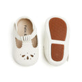 Felix & Flora Soft Sole Ivory White Baby Dress Shoes - Infant Baby Walking Shoes Moccasins Rubber Sole Crib Shoes(Ivory White,12-18Months Infant)