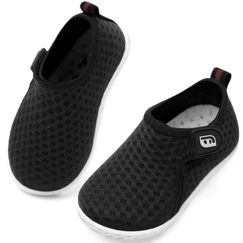 Baby Girls Boys Water Shoes Swim Barefoot Water Sports Aqua Socks Sneakers for Beach Sand Black 12-18 Months Infant