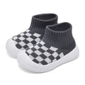 Baby Boy Girl Non-Skid Indoor Infant Walking Shoes Breathable Warm Elastic Sock Shoes with Memory Sole Protect Toes Outdoor Sneakers