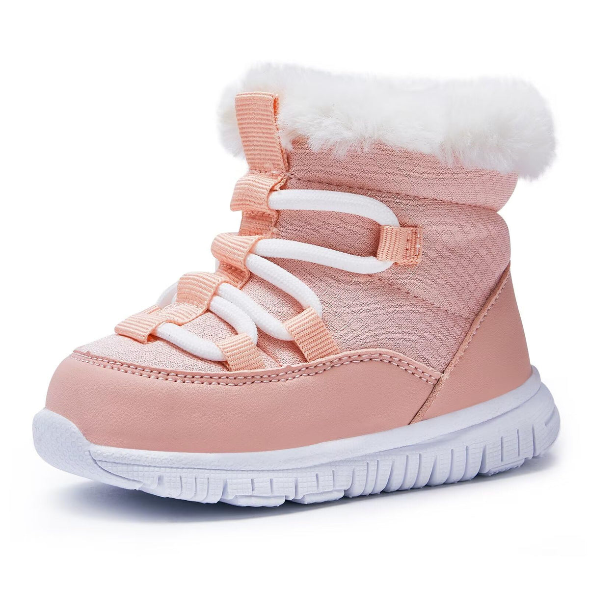 BMCiTYBM Baby Winter Snow Boots Infant Walking Shoes Pink 12-18 Months