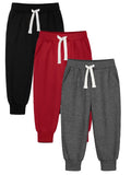 HXP 3 Pack Toddler Boys Sweatpants Cotton Toddler Pants Boys Kids Joggers