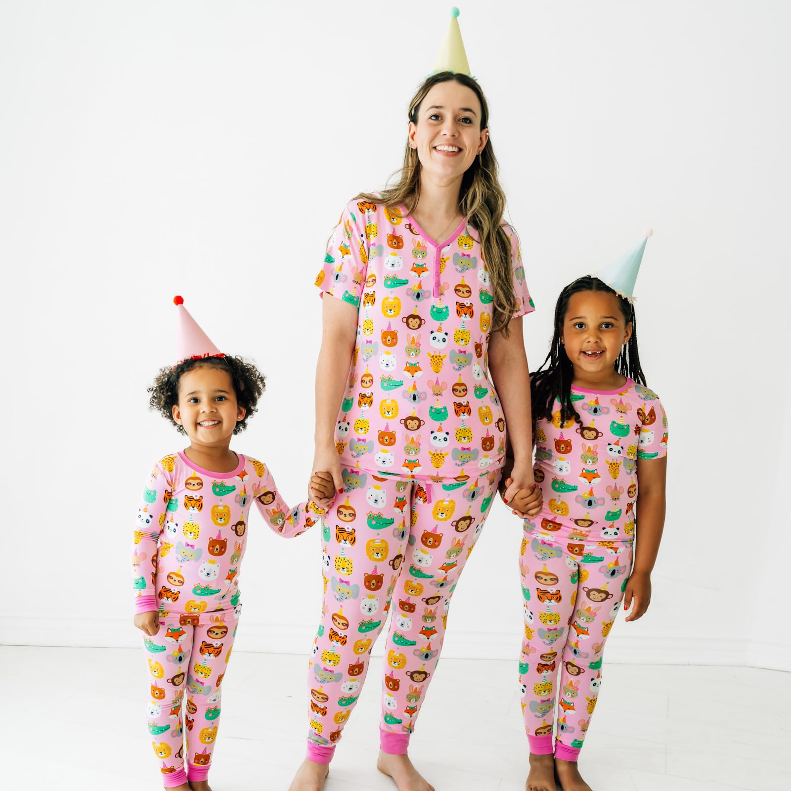Little Sleepies Baby Pajamas, Pink Party Pals, 0-3M