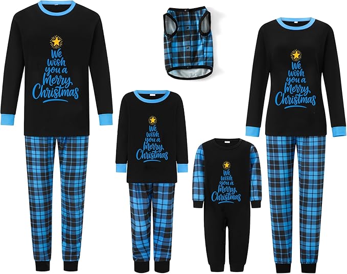 Awoscut Family Christmas Pajamas Matching Pajamas for Family, Xmas PJs Sets Holiday Sleepwear