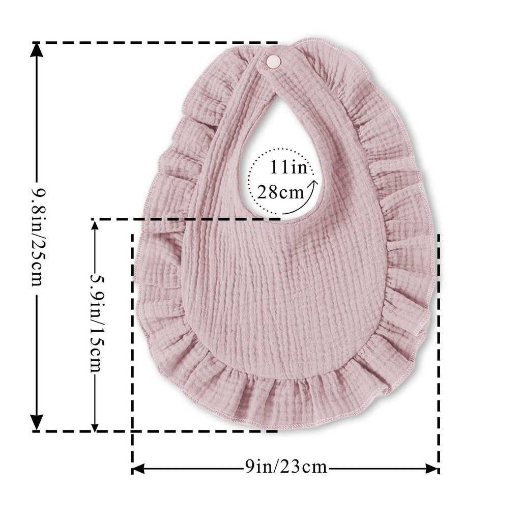 Baby Bibs Muslin Cotton Drool Teething Drooling Bibs for Baby Girl Boy