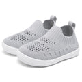 MORENDL Toddler Shoes Baby Walking Sock Shoes Non-Slip Breathable Boys & Girls Sneakers Infant Tennis Shoes Mesh Grey 6-9Months