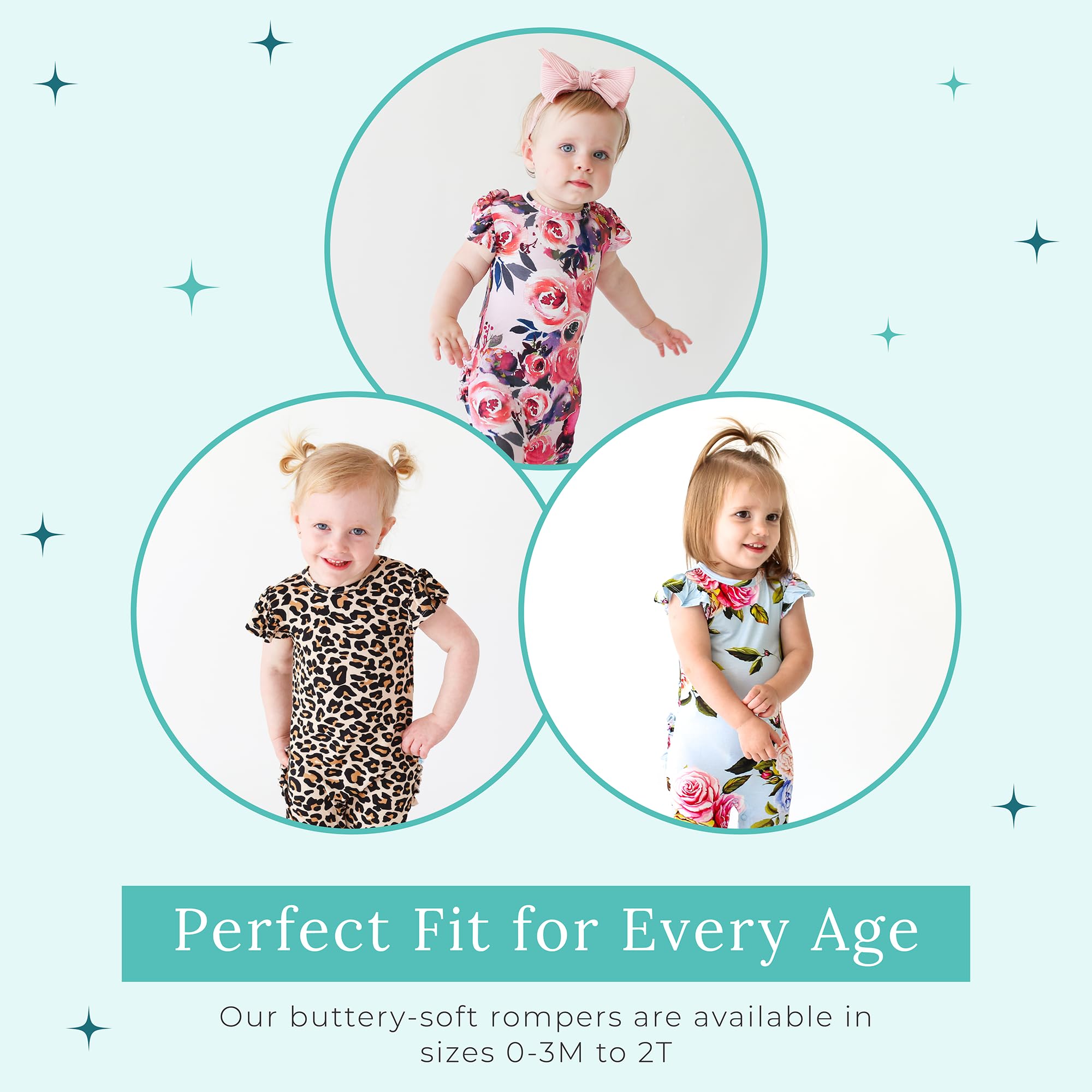 Posh Peanut Baby Girl Romper - Ruffled Capsleeve Henley Romper