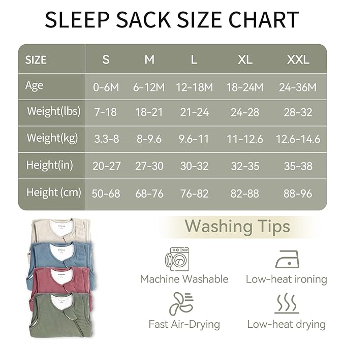 BubblePanda Rayon Made from Bamboo Sleep Sack with Feet 1t-2t 1.0 Tog