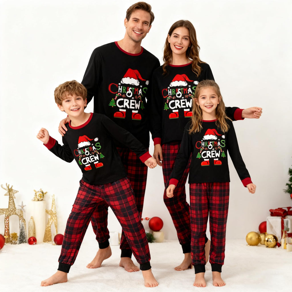 Awoscut Family Christmas Pajamas Matching Pajamas for Family, Xmas PJs Sets Holiday Sleepwear(#a-2, Mom, 3XL)