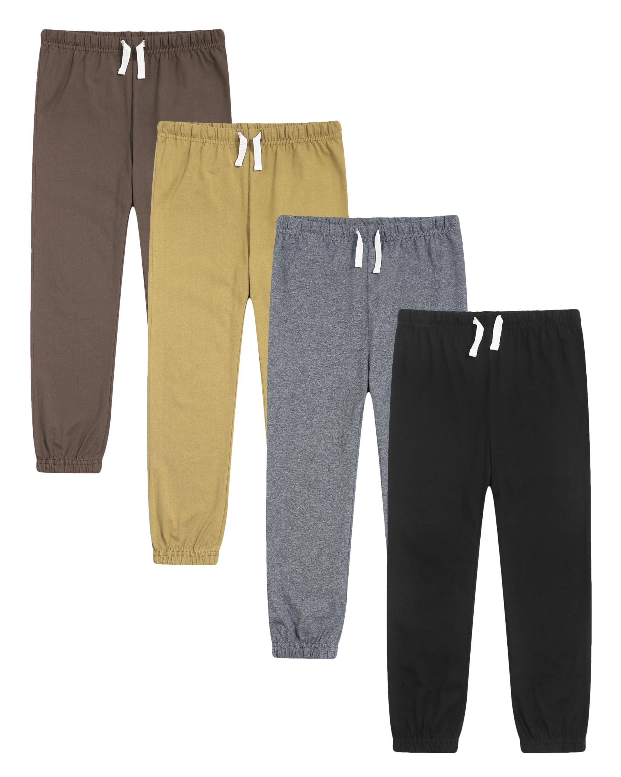 GFQLONG Toddler Boys Cotton Pants Lightweight Summer Casual Joggers, 8-9Y