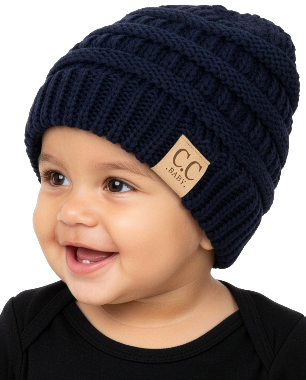 Funky Junque Baby Winter Hat – Cute Newborn Beanie, Infant Girl Hats 0–12 Months, Soft Knit Baby Beanies for Boys & Girls, Cozy Warm Stocking Stuffer Gift: Beige