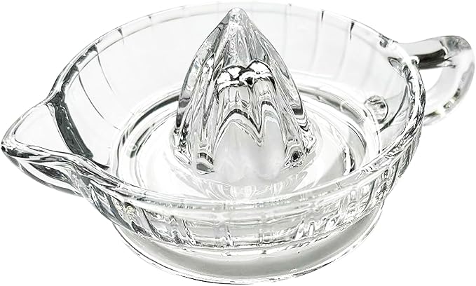 Fox Run Glass Manual Heavyweight Juicer For Lemons, Limes, Oranges and More