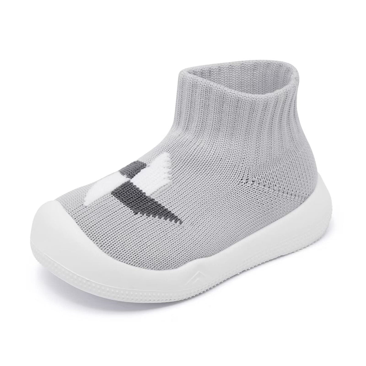 Baby Boy Girl Non-Skid Indoor Infant Walking Shoes Breathable Warm Elastic Sock Shoes with Memory Sole Protect Toes Outdoor Sneakers