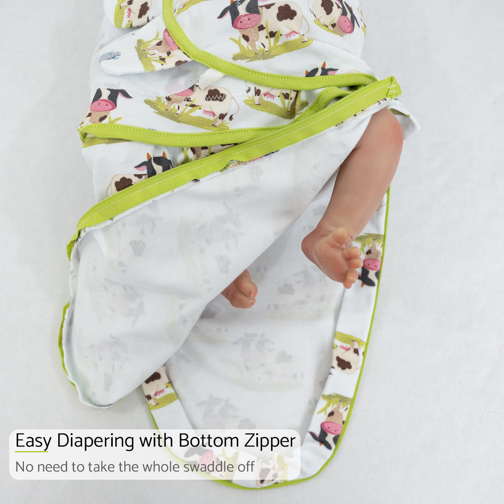 LollyBanks Newborn Swaddle,100% Organic Cotton Baby Swaddle for Newborn