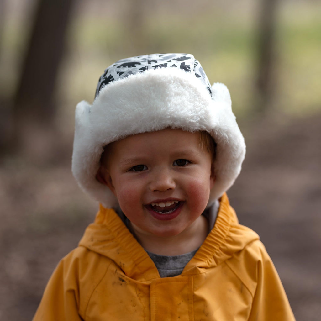 JAN & JUL Toasty-Dry Trapper Hat for Baby and Kids (Bear, S)