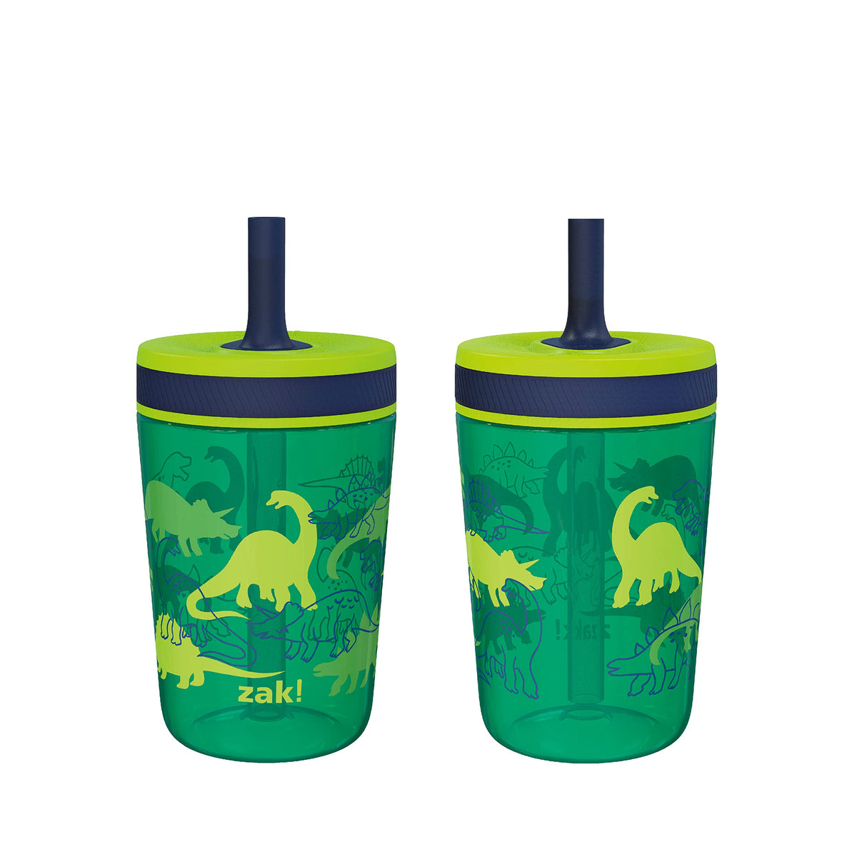 Zak Designs Gabby's Dollhouse Kelso Toddler Cups For Travel or At Home, 15oz 2-Pack Durable Plastic Sippy Cups With Leak-Proof Design is Perfect For Kids Cakey Cat, Mercat