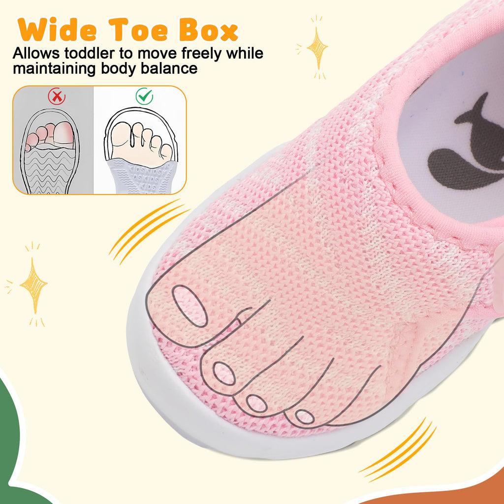 FEETCITY Toddler Shoes Baby Sneakers Boys Girls First Walking Shoes Newborn Crib Shoe