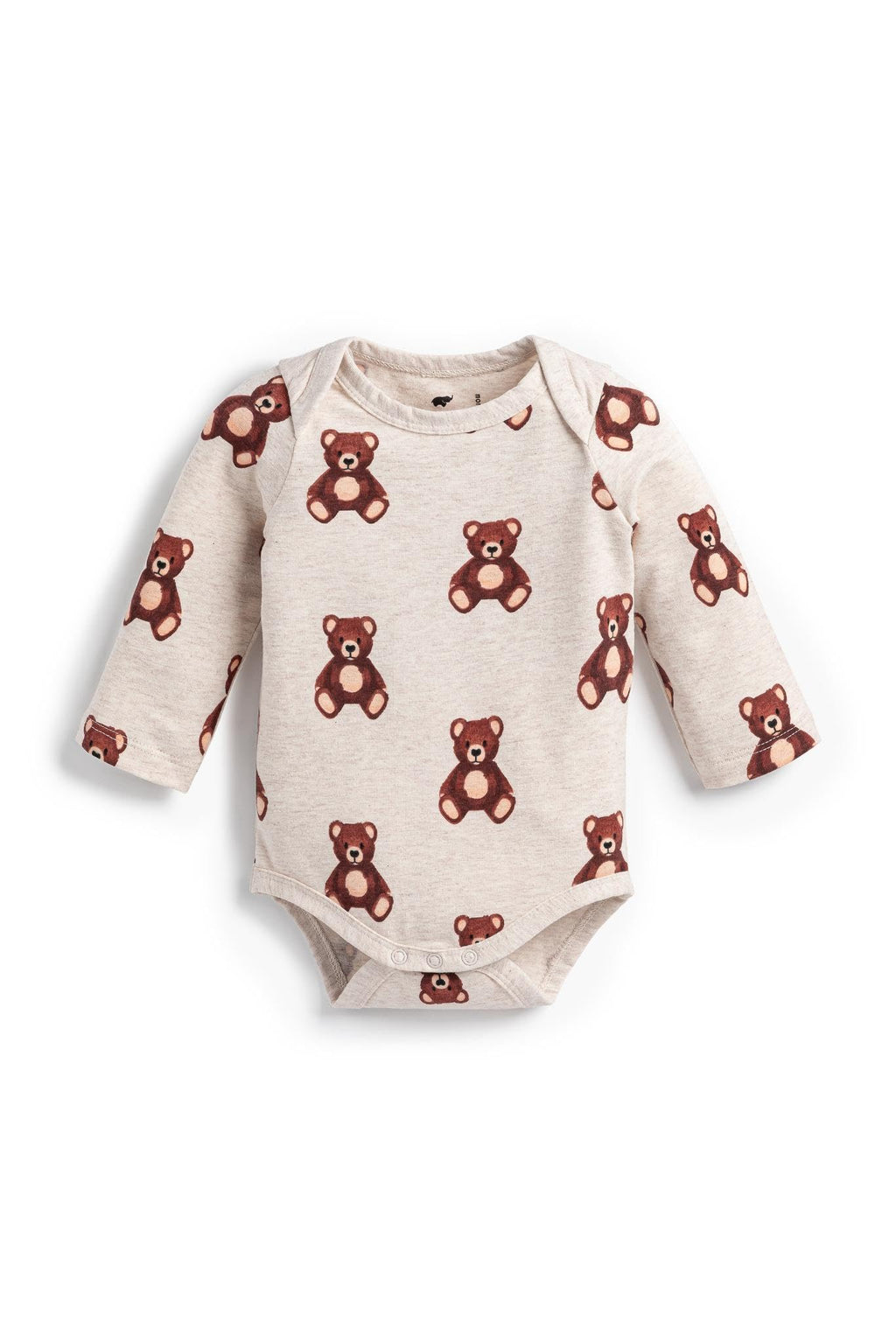 monica + andy Long Sleeve Jack & Jill Bodysuit, Size 3-6 Months, Baby Teddy Bears, Organic Baby Clothes for Girls and Boys, Sustainable Super Soft Fabric, Sizes for Preemie, Newborn & Infant