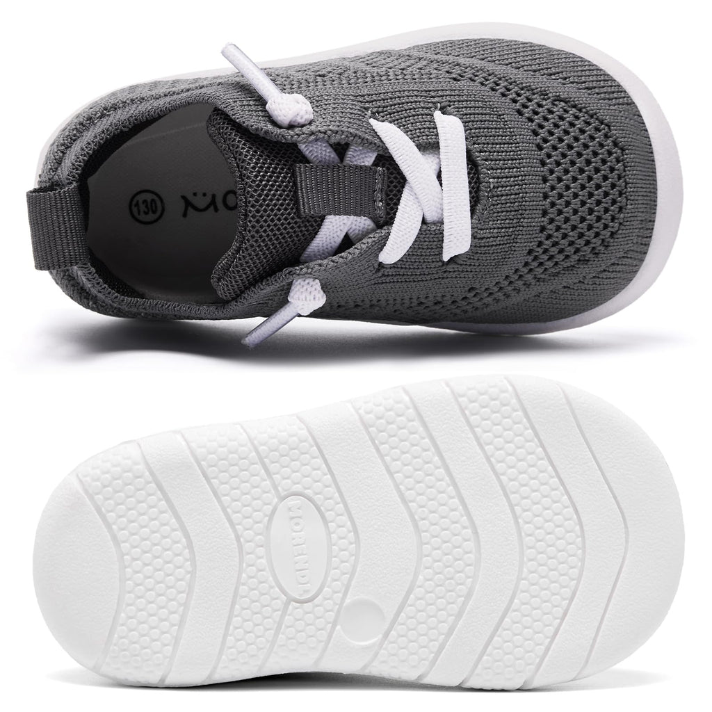 MORENDL Toddler Shoes Baby Walking Sock Shoes Infant Sneakers Boy Girl Barefoot Tennis Shoe Non-Slip Brethable