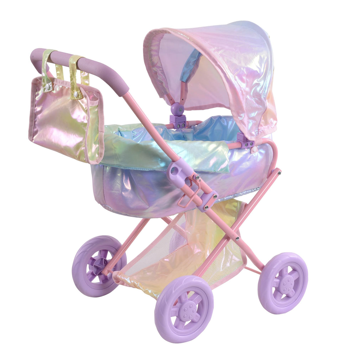 Olivia's Little World Baby Doll Stroller, 2-in-1, Age 3+, Iridescent