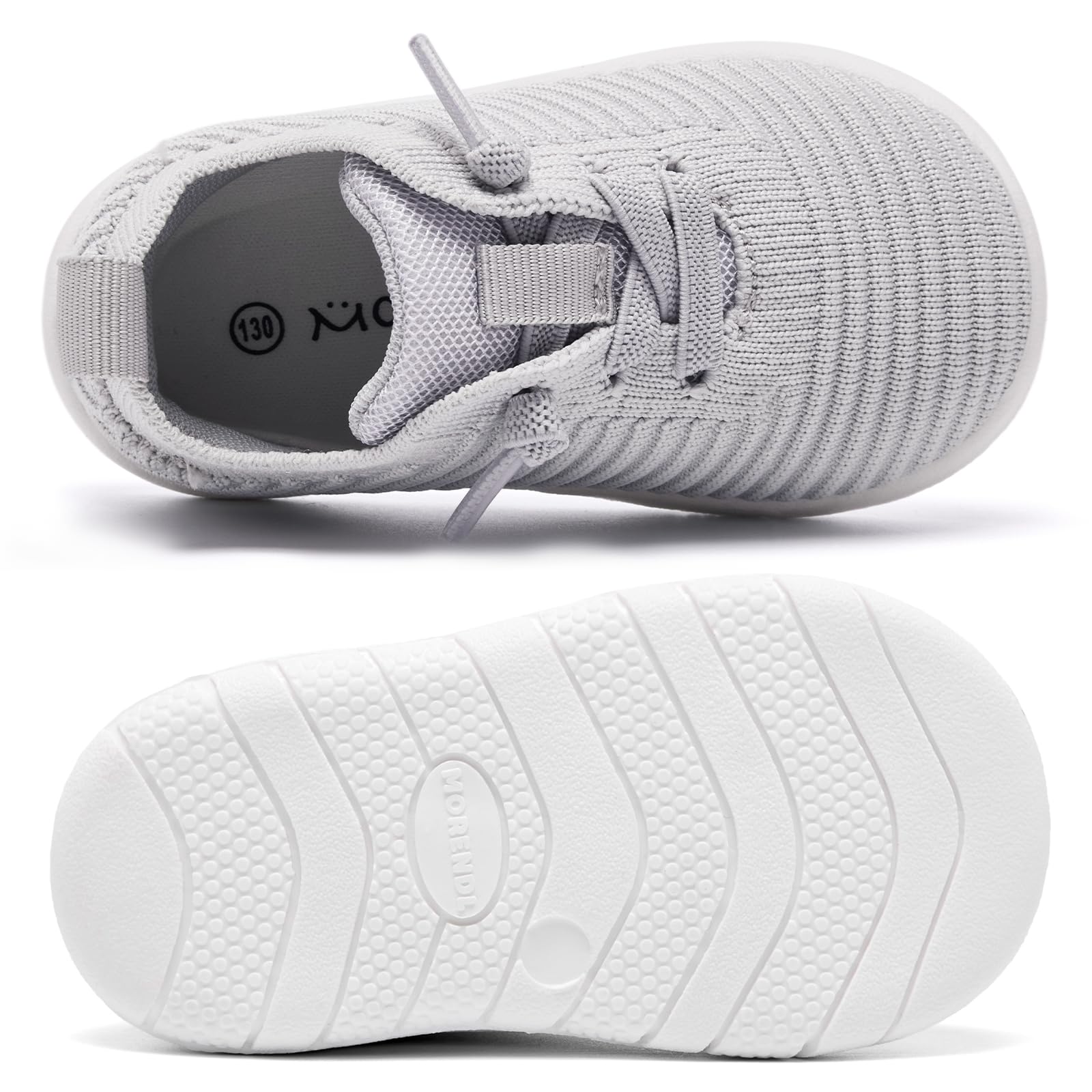 MORENDL Toddler Shoes Baby Walking Sock Shoes Infant Sneakers Boy Girl Barefoot Tennis Shoe Non-Slip Brethable