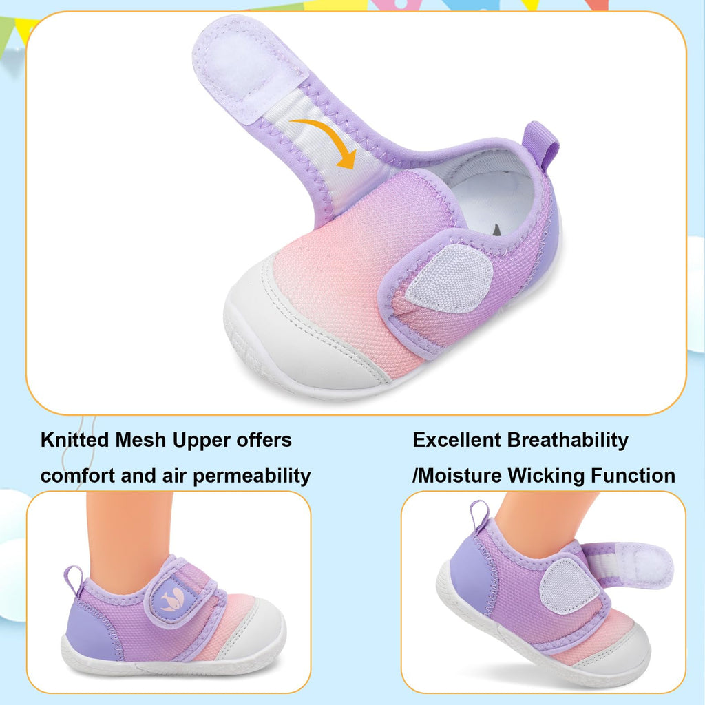 FEETCITY Infant Walking Shoes Baby Shoes Boys Girls Sneakers Infant First Walking Shoes Newborn Crib Shoes