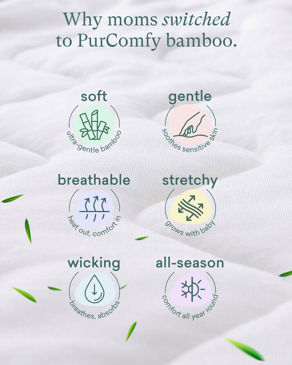 PurComfy Supersoft Sleep Sack 1.0 TOG, Bamboo Viscose, 3-6 Months, Blush