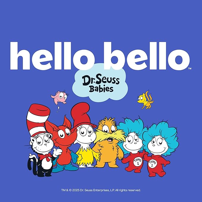 Hello Bello Dr. Seuss Babies Premium Diapers, Size 2, 74 Count: Softness & Protection for Sensitive Skin