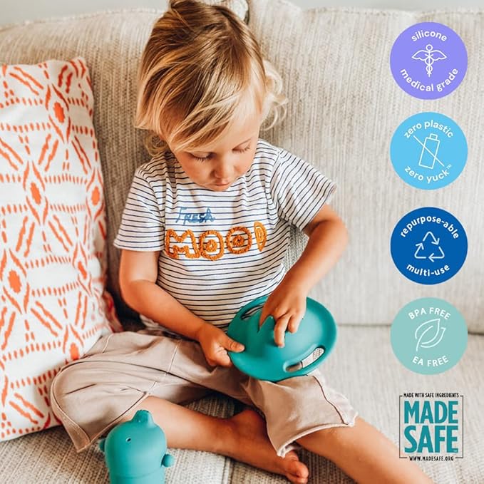 Pura my-my Silicone Snack Container & Sippy Cup Bundle | Spill Proof, Reusable, Food Grade Silicone, Plastic-Free | For Kids, Toddlers, Babies & Infants