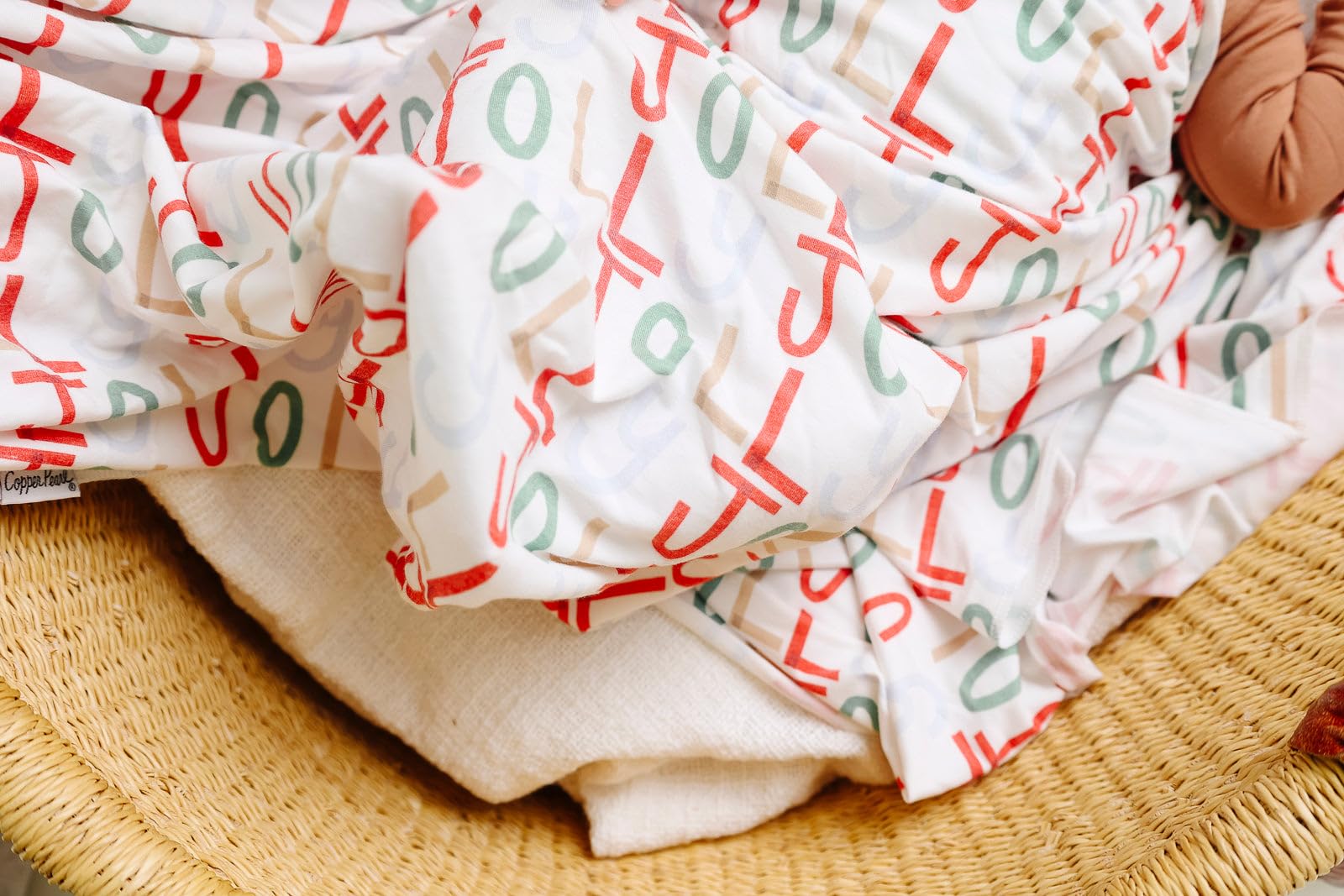 Copper Pearl Swaddle Blankets for Newborns | Soft Stretchy Receiving Blankets for Boys and Girls | Large 46 x 46 Inch Baby Blankets | Lightweight and Breathable Swaddles | Jolly
