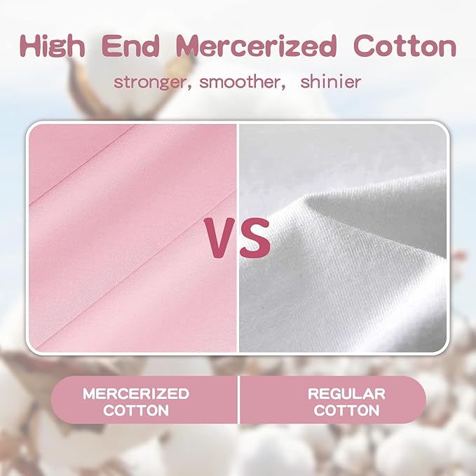 Organic Cotton Toddler Pillowcase 2 Pack, 14 x 20 Travel Pillow Case Cover for Babies, Kids, Boys and Girls, Soft and Breathable Small Pillow Cases with Envelope Closure, Pink