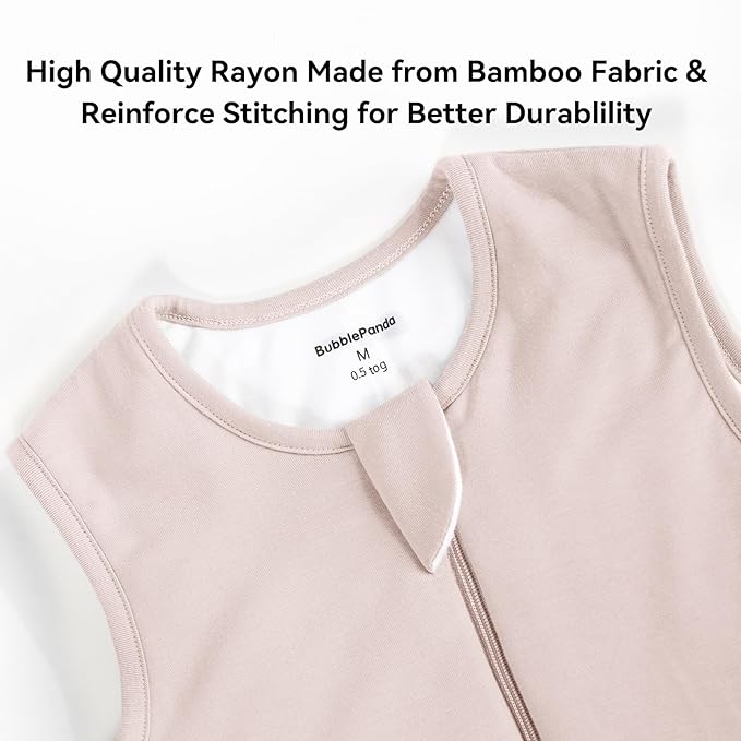 BubblePanda Rayon Made from Bamboo Toddler Sleep Sack with Feet 0.5 Tog Ultra Soft Toddler Sleeping Sack 3t-4t Baby Sleep Bag Walker Wearable Blanket with Legs 2-Way Zipper Lightweight