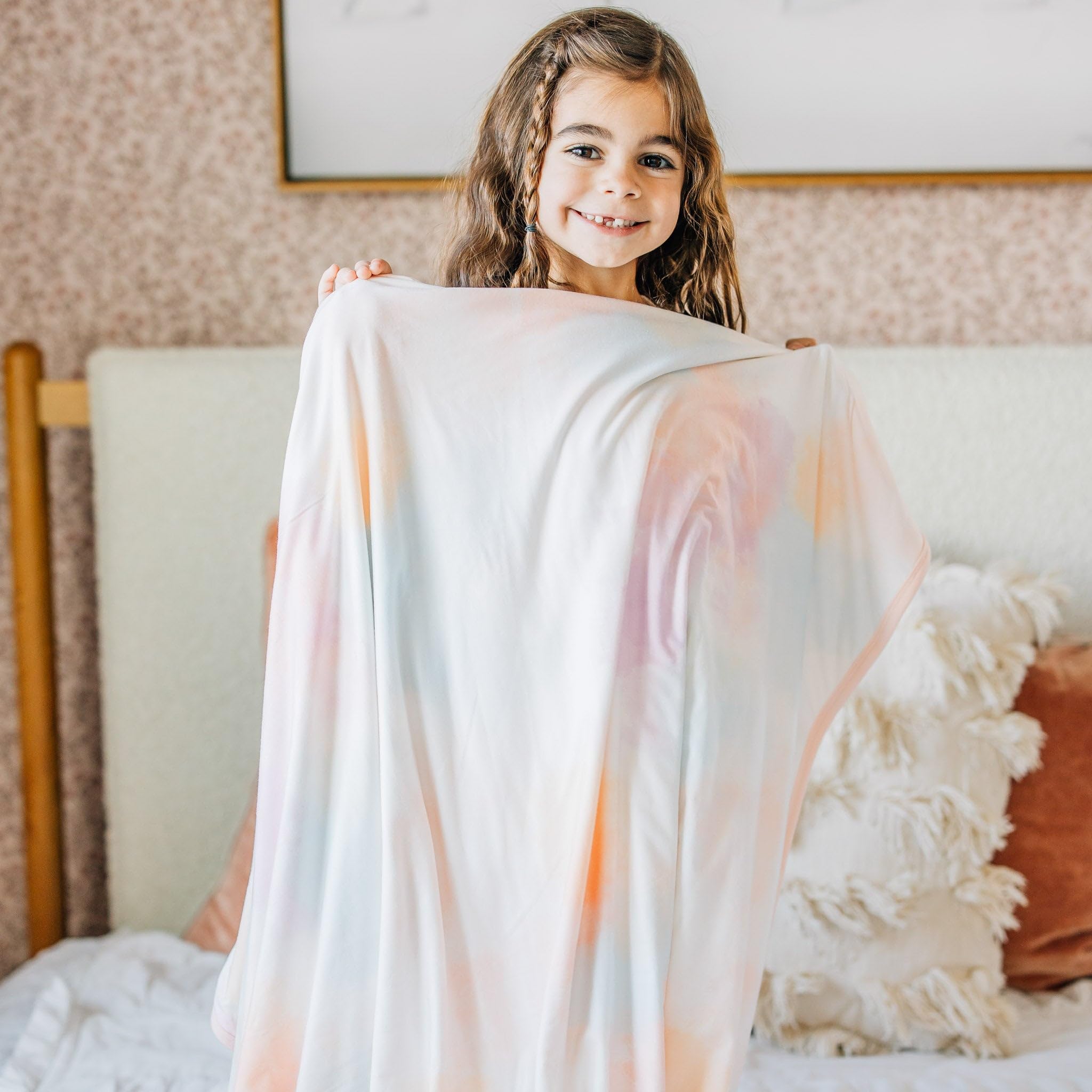 Copper Pearl Jumbo 3-Layer Baby Blanket: Soft Baby Quilts for Boys and Girls | Breathable, Cozy, Toddler Blanket | Baby Quilt for Newborns | 46x46 Premium Polyester/Rayon | Nova